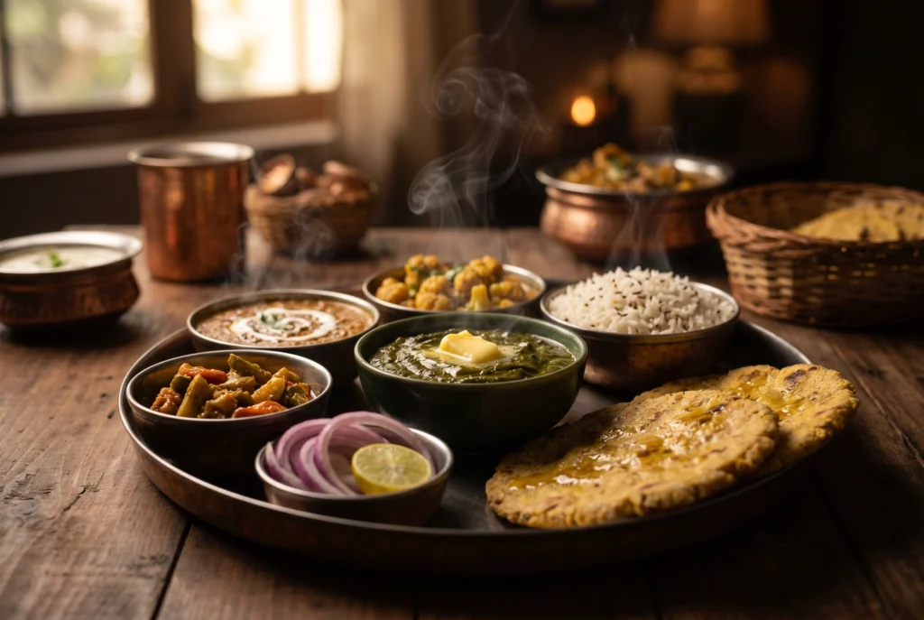 Traditional Punjabi Thali