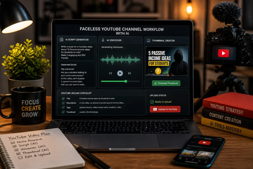 AI tools used for YouTube automation and content creation