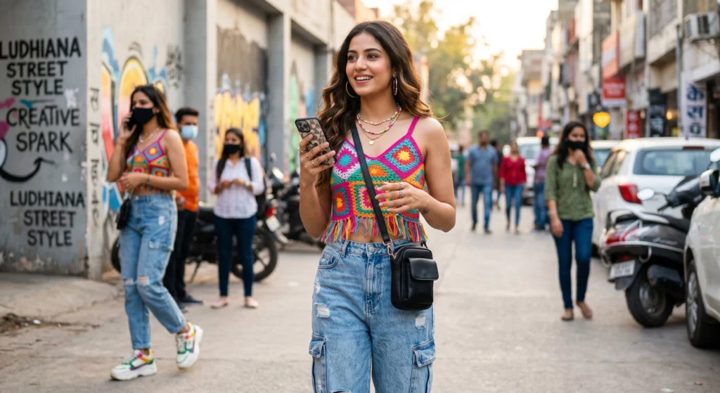 Popular Gen Z crochet fashion trend inspired by handmade clothing styles