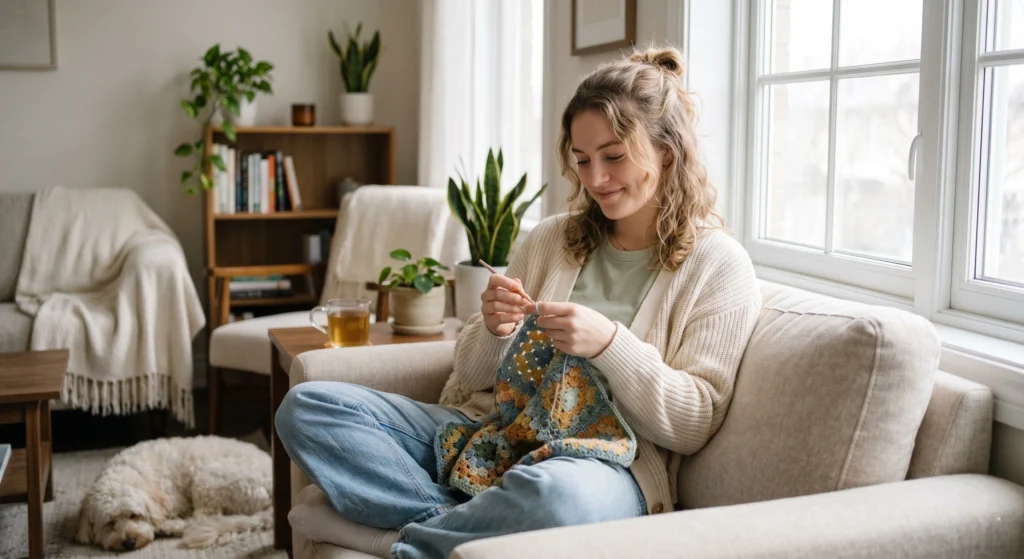 Gen Z crochet trend helping young adults enjoy relaxing wellness hobbies