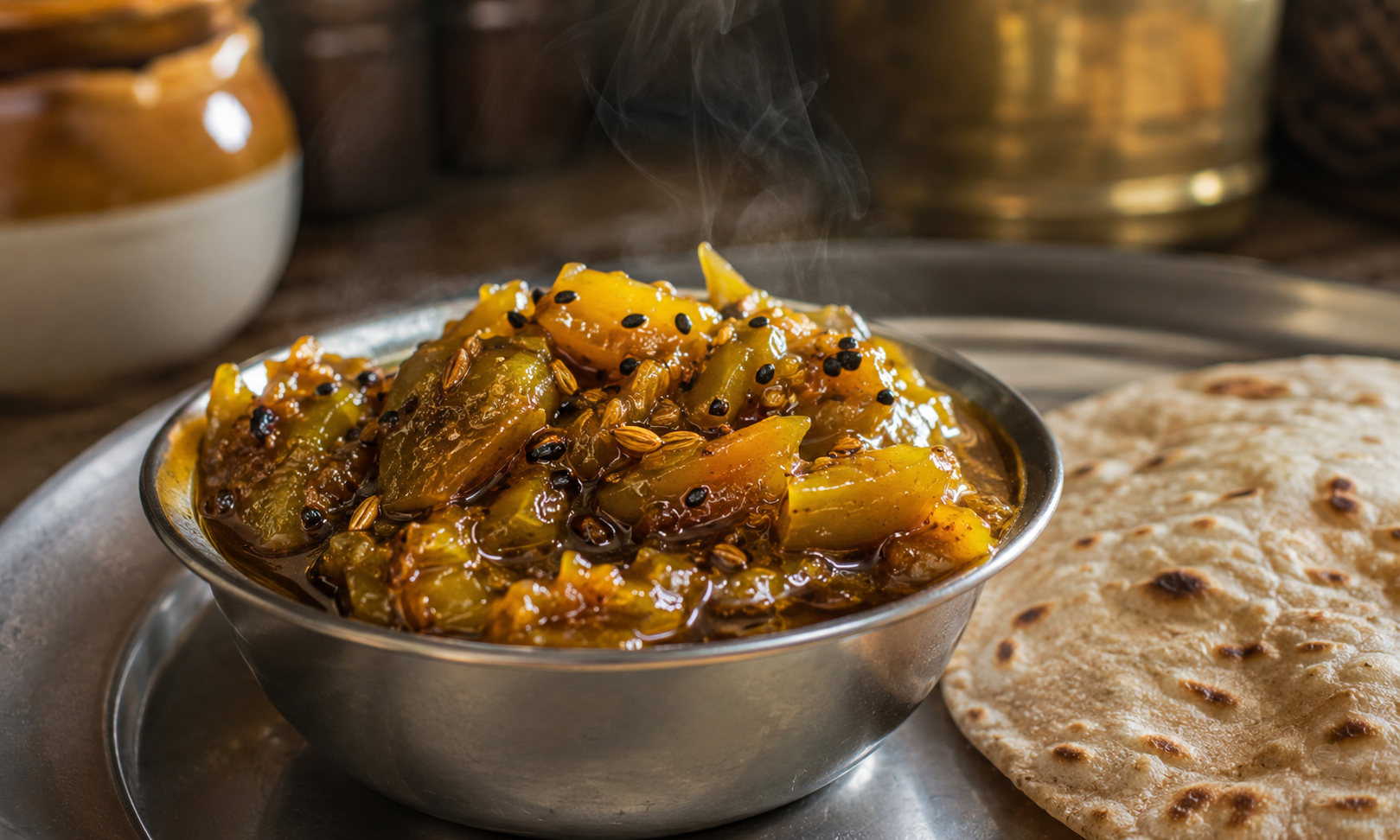 Kairi ki launji, a traditional North Indian raw mango relish, one of the most beloved raw mango recipes in Punjab