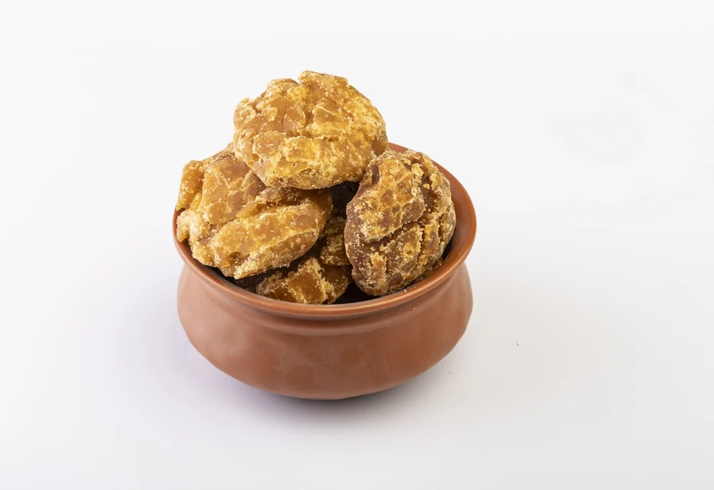 Jaggery in a bowl