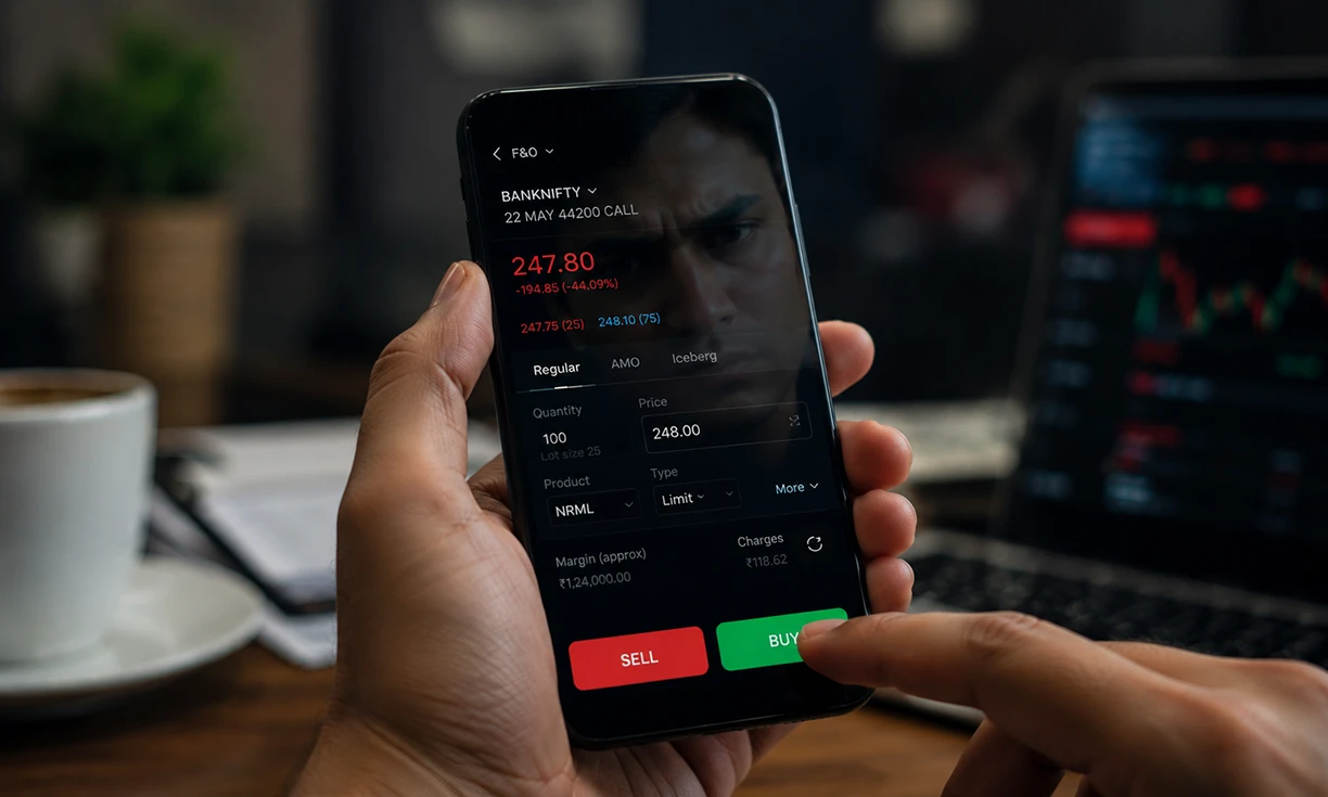 The F&O trading trap that catches panicked investors after every stock market crash India — the temptation that multiplies losses
