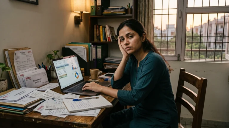Urban Indian professional feeling financial pressure from middle class cost of living squeeze in 2026