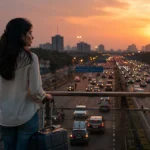 A young Indian professional standing at a crossroads — the quiet decision behind reverse migration India away from metro cities