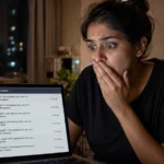 Urban Indian professional discovering hidden subscription costs draining her salary every month in India