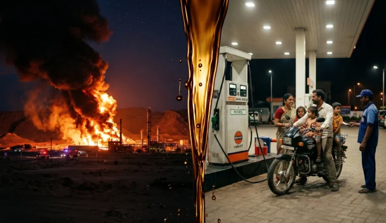 How the West Asia war India impact reaches the petrol pump - the chain that connects distant conflict to every Indian family's budget