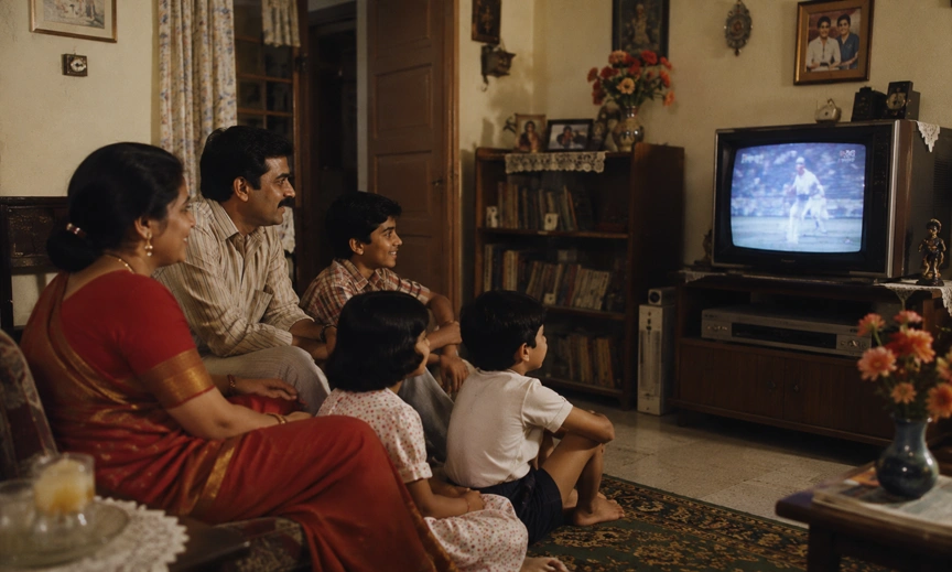  Indian family watching the 1986 World Cup broadcast, the seed of Kerala's Argentina fandom
