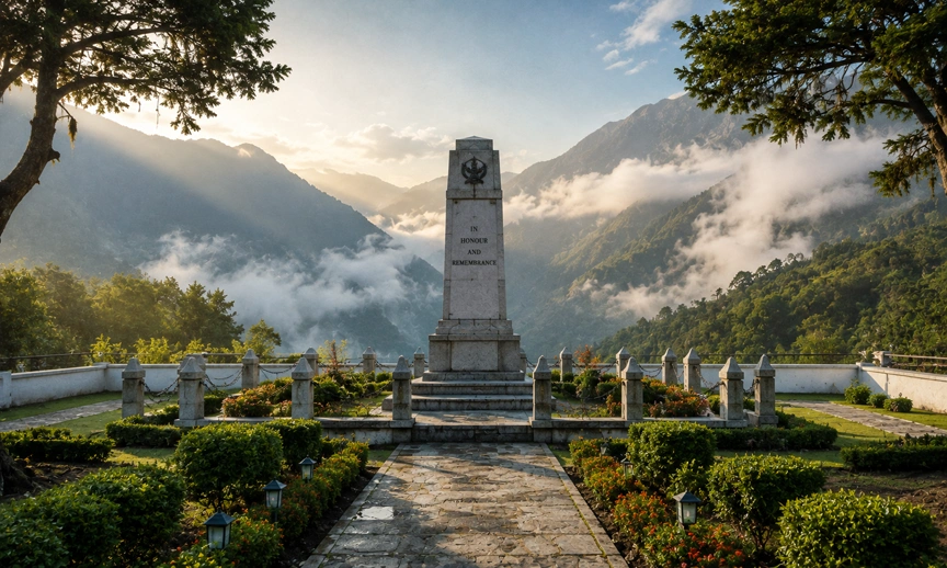 A memorial reflecting the lasting impact of the 1962 war on the Arunachal Pradesh dispute