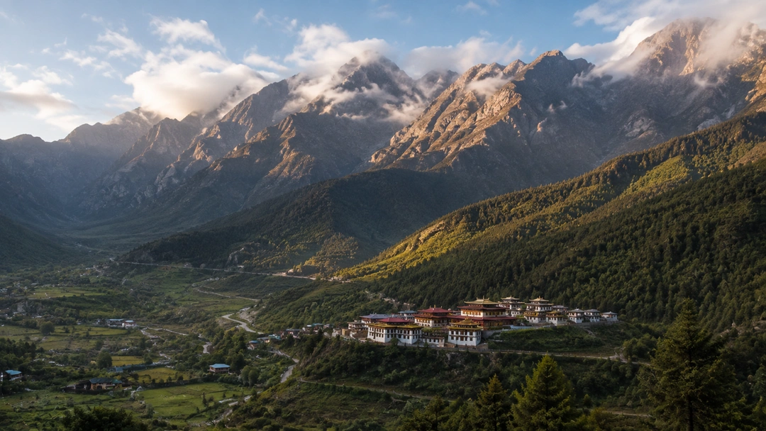 Arunachal Pradesh landscape at the center of the ongoing Zangnan dispute with China