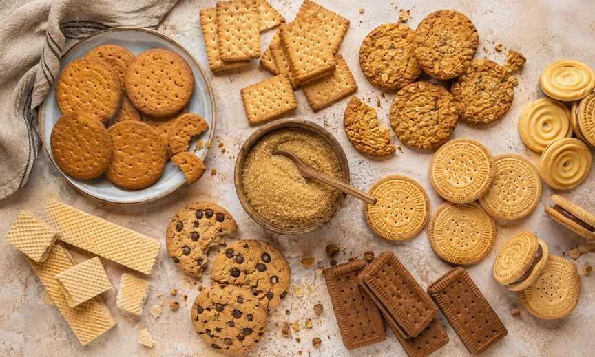 Sugar content in biscuits and cookies raising banned food additives India questions