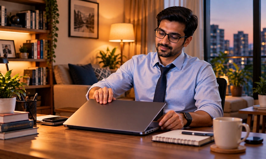 Setting a healthy boundary at the end of a hybrid workday