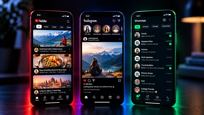 Doomscrolling social media compared across Instagram Twitter and TikTok