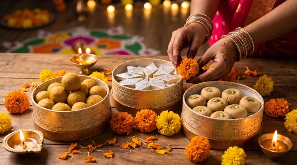 Make ahead Diwali sweets arranged by how many days each will keep